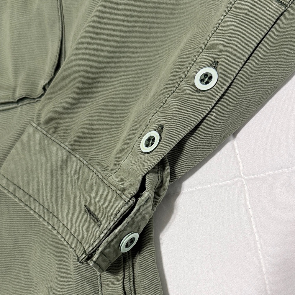 pistola olive green star-print utility jacket - Picture 3 of 6